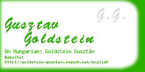 gusztav goldstein business card