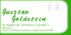 gusztav goldstein business card